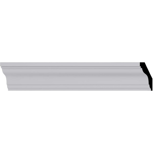 Ekena Millwork 2 3/4"H x 2 3/4"P x 3 7/8"F x 94 1/2"L Orion Traditional Crown Moulding MLD02X02X03OR - main